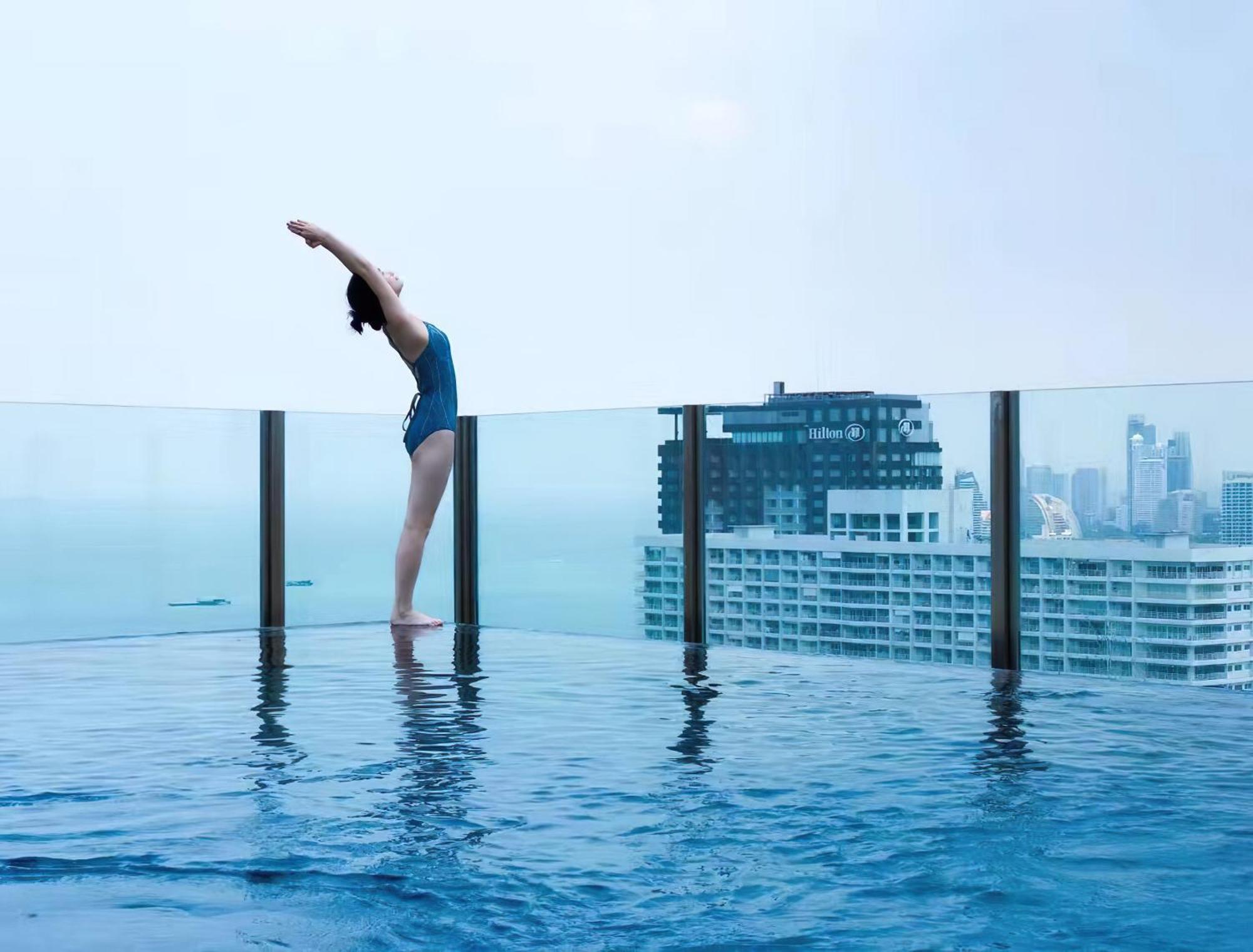 Central Pattaya - Sea View Large Balcony Condo With Infinity Pool Eksteriør bilde