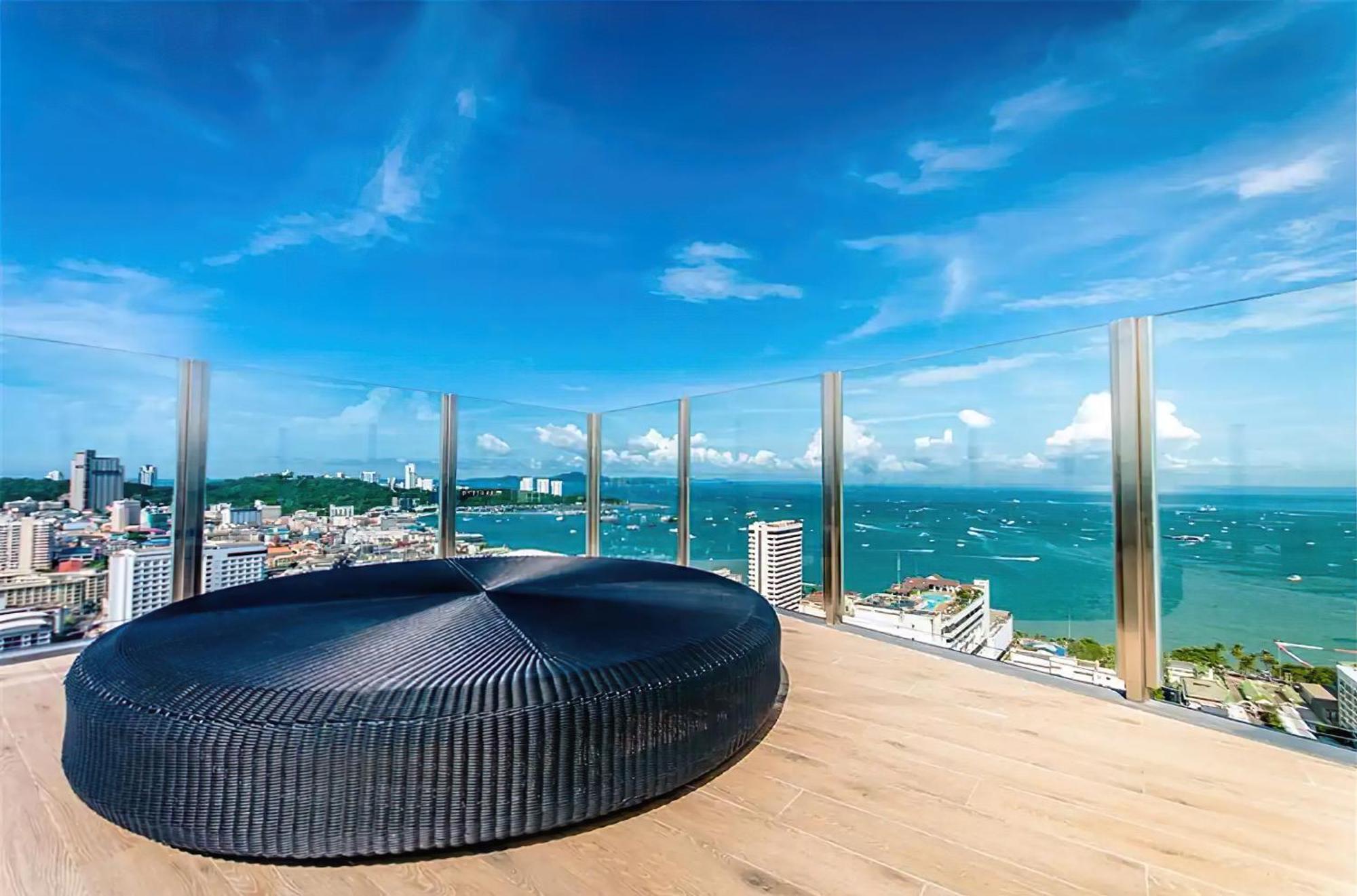 Central Pattaya - Sea View Large Balcony Condo With Infinity Pool Eksteriør bilde