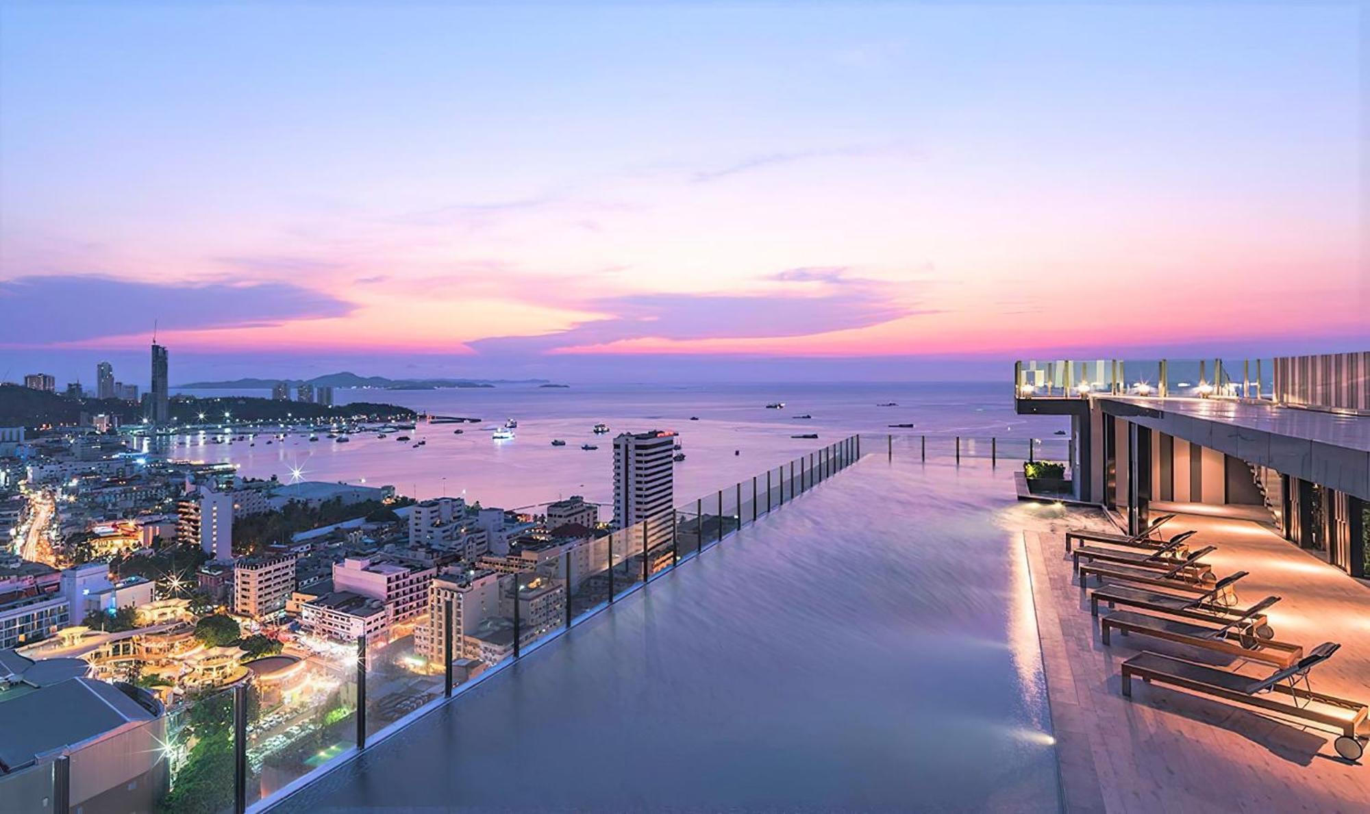 Central Pattaya - Sea View Large Balcony Condo With Infinity Pool Eksteriør bilde
