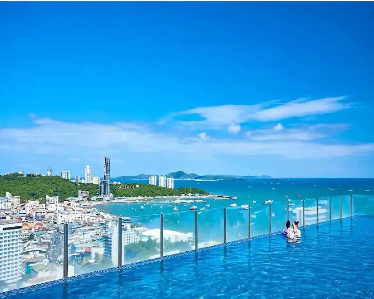 Central Pattaya - Sea View Large Balcony Condo With Infinity Pool Eksteriør bilde